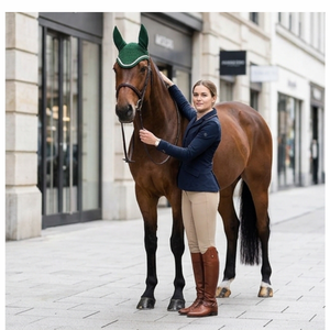 Vente en gros directe usine CODER SPORTS – Bonnet d'oreille équin de haute qualité en laine et mohair, respirant, couleur personnalisable - Product Image 5