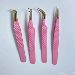 Pinzas Antimagnéticas de Acero Inoxidable para Extensión de Pestañas, Punta de 10 mm para Volumen, Abanico y Aislamiento - Product Image 3