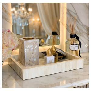 Nouvel article : Brûleur d'encens Mabkhara moderne en nacre, design arabe avec incrustation de MOP, pour encens Oud arabe Mubkhar - Product Image 2