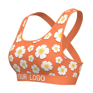 Soutien-gorge de sport à maintien élevé pour femme, antichoc, rembourré, sans armatures, pour l'entraînement, la course et le fitness, type crop top, pour le marché européen - Product Image 1