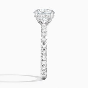 Anillo de cristal plateado blanco brillante, hermoso regalo de compromiso, boda, aniversario para mujeres, joyería femenina elegante - Product Image 3