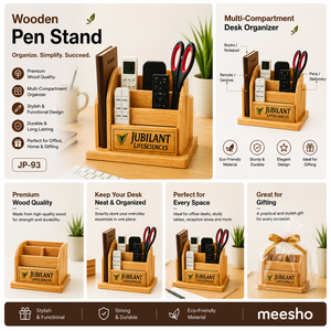 Porte-stylo en bois classique personnalisé pour le bureau, idéal pour la Saint-Valentin et les remises de diplômes - Product Image 3