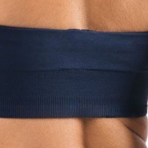 Dark Green Women's Seamless Multi Strap Sports Bra Breathable Athletic Crop <b>Top</b> for Workout Training Yoga Gym Running Fitness - Product Image 5