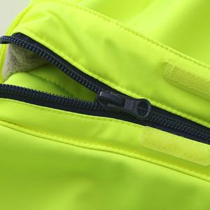 Veste de travail haute visibilité respirante personnalisée orange pour la construction avec plusieurs poches - Product Image 3