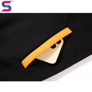 Tissu léger et écologique, design unique pour hommes, sweat à capuche à manches longues avec poche, couleur contrastée, manches régulières légères. - Product Image 4