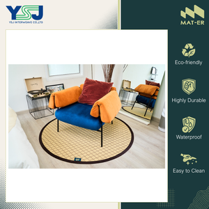 Alfombra Redonda de Plástico de Polipropileno 100% Extra Larga, de Diseño Moderno, Duradera e Impermeable, Hecha en Tailandia, de Alta Calidad, en Venta - Product Image 2