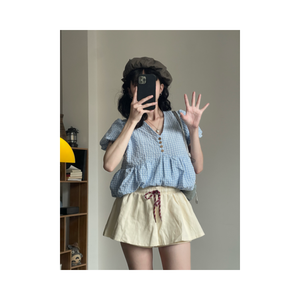 Meilleur prix – Jupe évasée décontractée respirante grande taille pour femme avec short intégré et taille élastique haute - Product Image 4