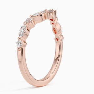 Bague Couronne en Argent Sterling 925 Plaqué Or avec Moissanite, Alliance Éternité de Luxe pour Mariage, Fiançailles et Anniversaire pour Femme - Product Image 2