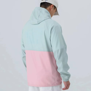 Men Waterproof Lightweight Hooded <b>Windbreaker</b> Jacket Fishing Hiking Breathable <b>Windbreaker</b> - Product Image 2