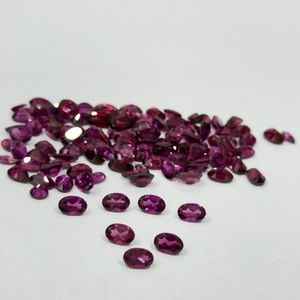 Gem Quality Natural Rhodolite <b>Garnet</b> Oval Cut 6x4mm Calibrated Loose Pink <b>Garnet</b> Gemstones Untreated Madagascar Wholesale - Product Image 5