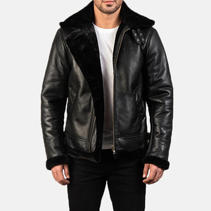 Chaqueta de Invierno para Hombre de Diseño Personalizado, Transpirable, Cómoda y Ligera, Chaqueta de Cuero para Hombre al por Mayor - Product Image 3