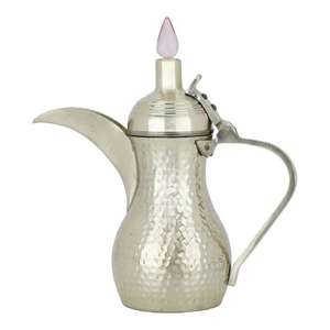 Cafetera y tetera de metal de estilo árabe de lujo, elegante Dallah de Oriente Medio para servir café en hoteles y restaurantes. - Product Image 5