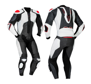 Traje de Motocicleta de Cuero, Duradero, Impermeable, Protector, Equipo de Carreras, Equipo Profesional para Motociclistas - Product Image 4