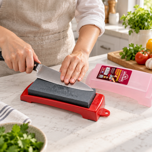 JAYA MATA JM137 Piedra de afilar de doble cara de 6 pulgadas para cuchillos de cocina asiáticos y europeos - Product Image 1