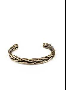 Golden Color Brass Bangles For <b>Bridesmaid</b> Gift Textured Brass Bangles With Antique Finish Touch - Product Image 2