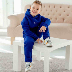 Conjunto de Chándal para Bebés y Niños Pequeños con Logotipo Personalizado, Sudadera y Pantalones de Algodón y Felpa, Conjunto de 2 Piezas, Ropa Infantil al por Mayor - Product Image 2