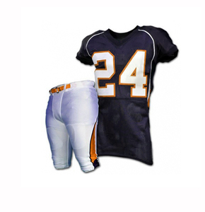 Ensemble d'uniformes de football personnalisés pour équipe, maillot et pantalon de football américain durables - Product Image 6