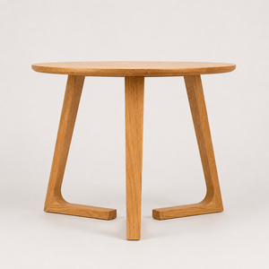 Light <b>Oak</b> Coffee <b>Table</b> Sculptural Legs Natural Wood Grain Finish Modern Living Room Home Decor Furniture Designs Navyani Arts - Product Image 3