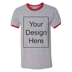Camisetas de cuello redondo para hombre, estilo relajado, lisas, suaves, de mezcla triple, básicas, para crear tu marca, camisetas tipo Ringer Canvas - Product Image 5