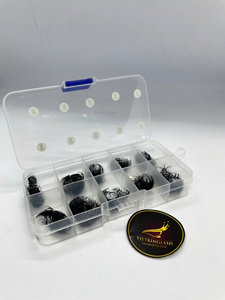 Extensiones de Pestañas DIY, Clusters de Pestañas de Pelo Sintético, Estilo Anime, Puntas Finas, 9D, Hechas a Mano, Curvatura D, Volumen Natural, Suaves, PBT - Product Image 2