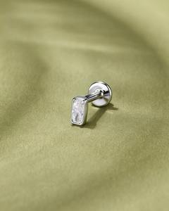 Pendientes de Plata de Ley 925 con Moissanita de Corte Brillante en Varios Tamaños, Personalizables, Regalo para Mujeres y Hombres, para Bodas y Fiestas - Product Image 5