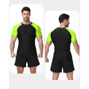 Professional <b>Custom</b> MMA Rash Guard Set Vendor Quick Dry <b>Compression</b> <b>Shirt</b> Shorts Private Label - Product Image 5