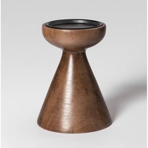 Support à bougie en bois de décoration intérieure haut de gamme, élégants porte-bougies en bois, lanternes, pots à bougies - Product Image 5