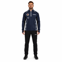 Veste softshell imperméable à col zippé 320GSM personnalisée pour homme, sublimée