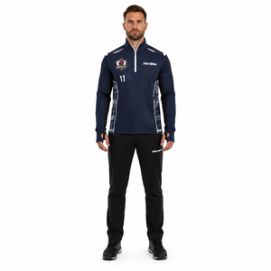 Men's Custom Sublimated 320GSM <b>Waterproof</b> Softshell Quarter-Zip Curling Jacket - Product Image 1