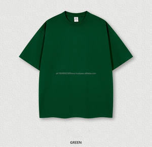 Streetwear Drop Shoulder Crewneck 100 algodón Heavyweight camiseta Boxy Fit camiseta atlética en blanco - Product Image 6