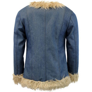 Chaqueta de Motociclista para Mujer, de Cuero Vacuno Genuino, Cuello Camisero, Resistente al Viento, Acabado Lavado, Cierre de Cremallera, Corte Regular, Completa - Product Image 3