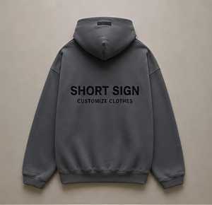 Sweat-shirt à capuche pour homme 300 GSM 450 GSM Doux Manches longues Sport Décontracté Extérieur Chaud 100% Coton Polaire Streetwear - Product Image 4