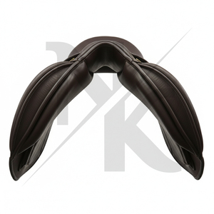 Advanced <b>Equestrian</b> Dressage Saddle Premium Calfskin Leather English Close Contact English horse racing products from India - Product Image 2