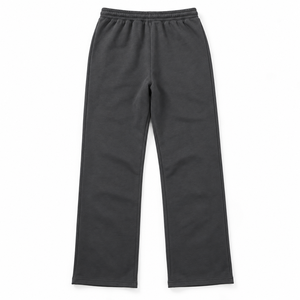 Pantalones Deportivos Negros para Hombre, Corte Holgado, Cintura Elástica con Cordón, Pantalones Casuales con Bolsillos Laterales - Product Image 2