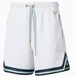 Shorts de sport pour homme, écologiques, légers, en tissu satiné uni, taille mi-haute élastique, séchage rapide, pour le basketball, la gym et la course à pied - Product Image 1