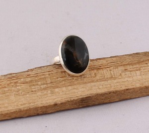 Vintage Style Natural Jasper Oval <b>Ring</b> Solid 925 <b>Silver</b> Handmade <b>Boho</b> Statement <b>Ring</b> Unique Earthy Jewelry Manufacturer Dire - Product Image 1