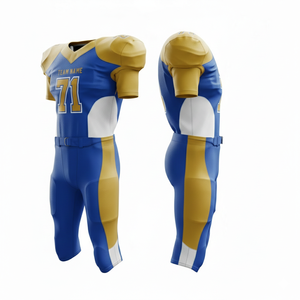 Uniforme de football américain style Pro 2026 unisexe à manches courtes, maillot d'équipe personnalisé avec logo et couleur, imprimé, respirant, OEM ODM - Product Image 6