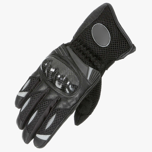 Gants de moto en cuir de vachette respirants et antidérapants SAAR INDUSTRIES, à doigts complets, fonction écran tactile, pour sports d'hiver et course, vente en gros - Product Image 4