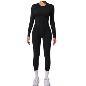 ชุดบอดี้สูทแฟชั่นผู้หญิงคอกลมแขนยาวทรงคอร์เซ็ทกระชับสัดส่วนสไตล์เซ็กซี่สำหรับใส่ไปเที่ยวคลับ รับผลิตตามสั่งขายส่ง - Product Image 1