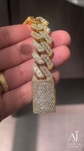 สร้อยข้อมือฮิปฮอปแบบ Cuban Link ชุบทองคำสีกุหลาบ เงินแท้ 925 ประดับเพชรโมอิสซาไนต์ ของขวัญ - Product Image 6
