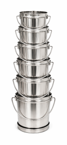Juego de Cubos Reutilizables de Acero Inoxidable Dheer International - Diseño Moderno para Uso Doméstico (Tamaño 10-15) - Product Image 1