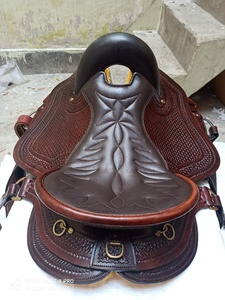 DD หนังมีหลายขนาด10 ''-18'' ชุดอานม้าอังกฤษสีน้ำตาลทนทานแบบตะวันตกอานม้าสำหรับแข่งม้าเพื่อความสุขในการขี่ - Product Image 5