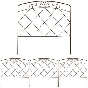 New Trending Modern Retro Metal Lawn Border Edging Outdoor Garden Iron Ornament with Stylish Landscape Design - Product Image 2