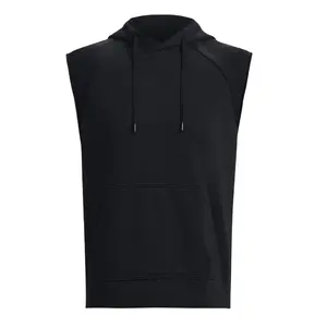Custom Own Design Private Label Fashionable Men's Pullover Hoodie Sleeveless Garments Manufacturer OEM Kangaroo Pocket Hoodie