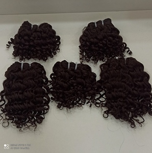 Lot de Cheveux Humains 100% Double Trame en Gros, Cheveux Vietnamiens Alignés dans le Sens de la Cuticule, Cheveux Birmans Bouclés Bruts, Extensions de Cheveux Naturels - Product Image 2
