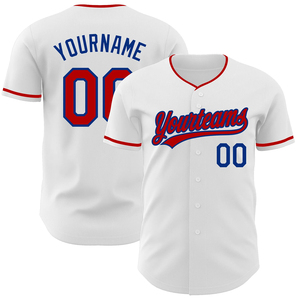 Custom Team Baseball Jersey Full Button Closure Heat-Transfer Embroidery Printing 100% Polyester Quick Dry OEM Service - Product Image 3