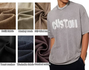 Camiseta de manga corta de ajuste Regular de 220g a la moda personalizada de fábrica, ropa de calle de punto de algodón 100% transpirable personalizable - Product Image 6