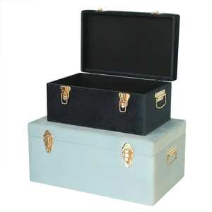 Valise de rangement rétro, boîte de rangement pour chambre à coucher, coffre organisateur de placard, boîte de rangement de style voyage - Product Image 5