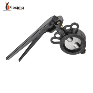 Vannes papillon manuelles en acier au carbone léger de 65 mm (2,5 po) de type Wafer pour le contrôle du débit et l'arrêt des conduites - Product Image 4