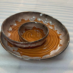 Tazón de Servir de Cerámica Ecológico, Reutilizable, Apto para Alimentos, Apto para Microondas y Lavavajillas, Duradero, para Fiestas, TIME 2 DECOR - Product Image 1